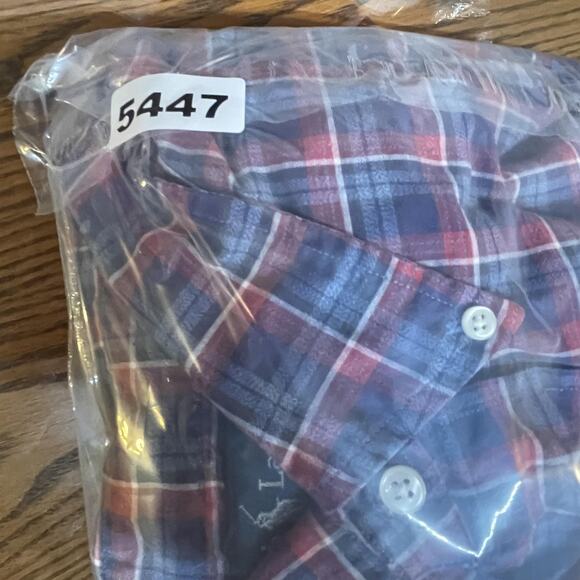 Vintage Ralph Lauren Shirt Mens 3XLT Plaid Classic Fit Button Down Blue Label - Picture 11 of 11